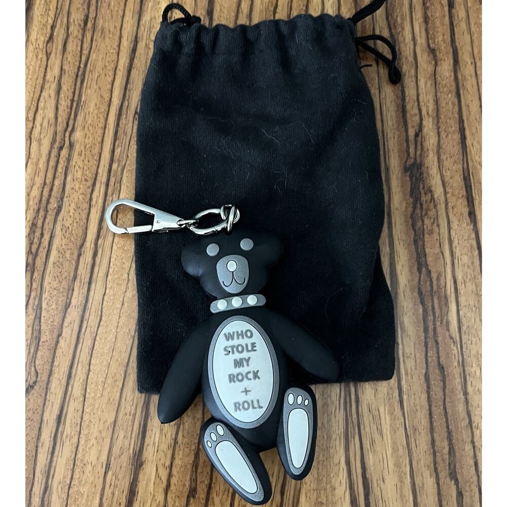 John Richmond Fashion Key Ring Who Stole My Rock+Roll Black